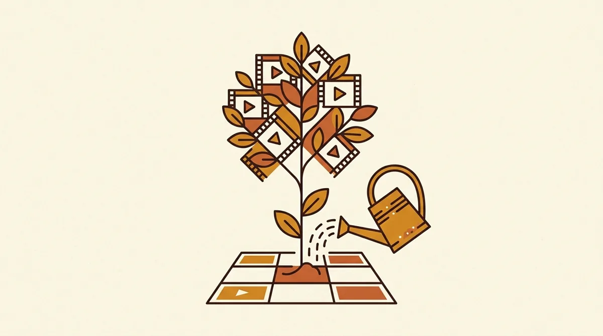An Instagram content tree growing from consistent posts, formats, and audience signals