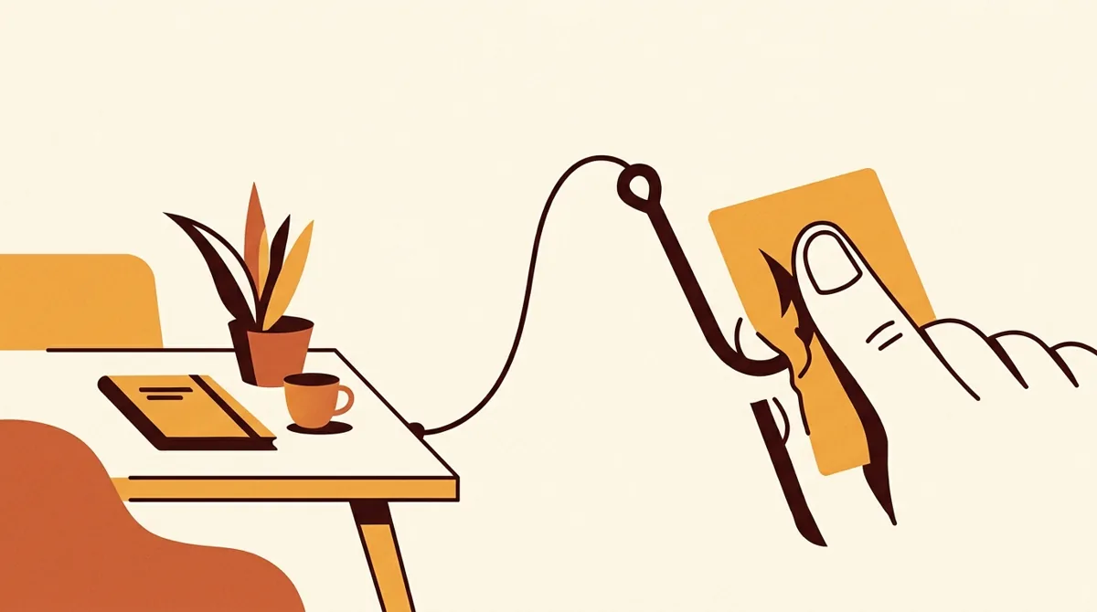 A creator drafting a short-video hook on a tablet before recording