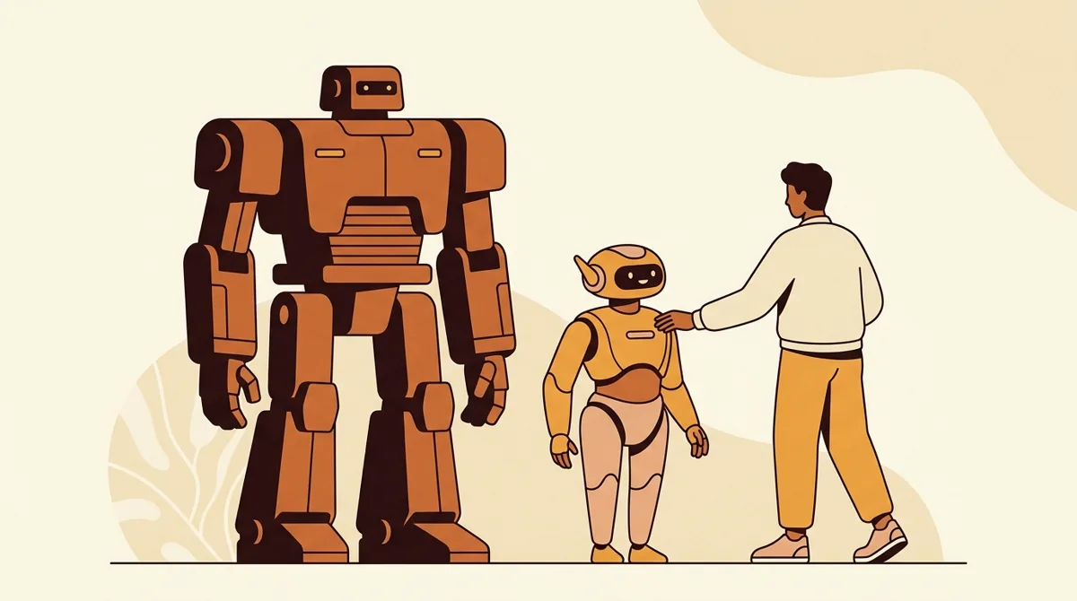 A creator working alongside an AI assistant while comparing writing workflows
