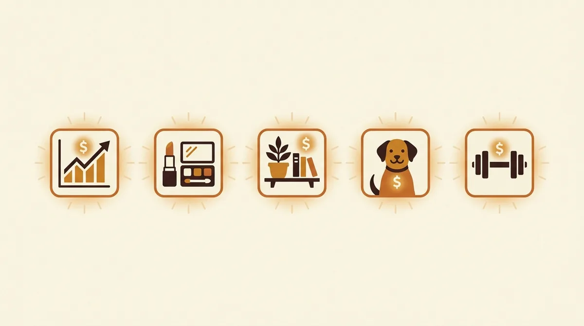 A creator comparing niche categories by demand, revenue, and content fit